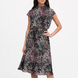 🔥 Banana Republic Floral Midi Fit Flare Dress 4